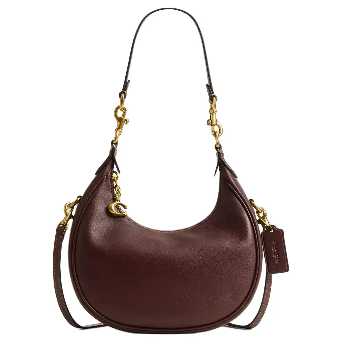 COACH JONIE Leather Shoulder Bag, Crossbody Bag, Handbag Small Women's Brown