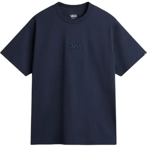 Vans T Shirts Men's Marine Blue Crew Neck Moderate