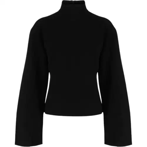 THE ROW Cashmere Sweaters Women's Black Turtleneck Moderate