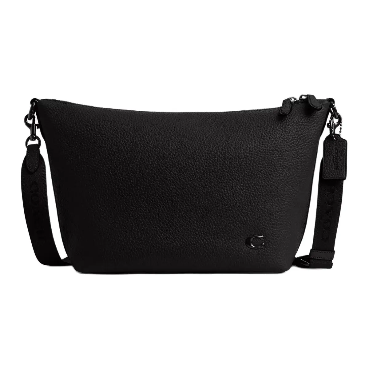 COACH Leather Messenger Bag, Crossbody Bag, Shoulder Bag Large Men's Black