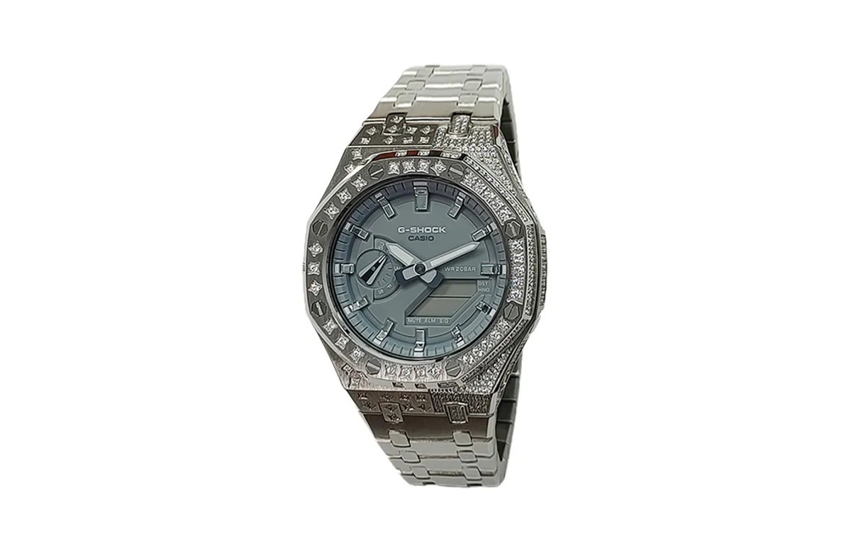 CASIO Custom Collection Quartz Movement Stainless Steel Strap Watch Men's Watches Gray Dial