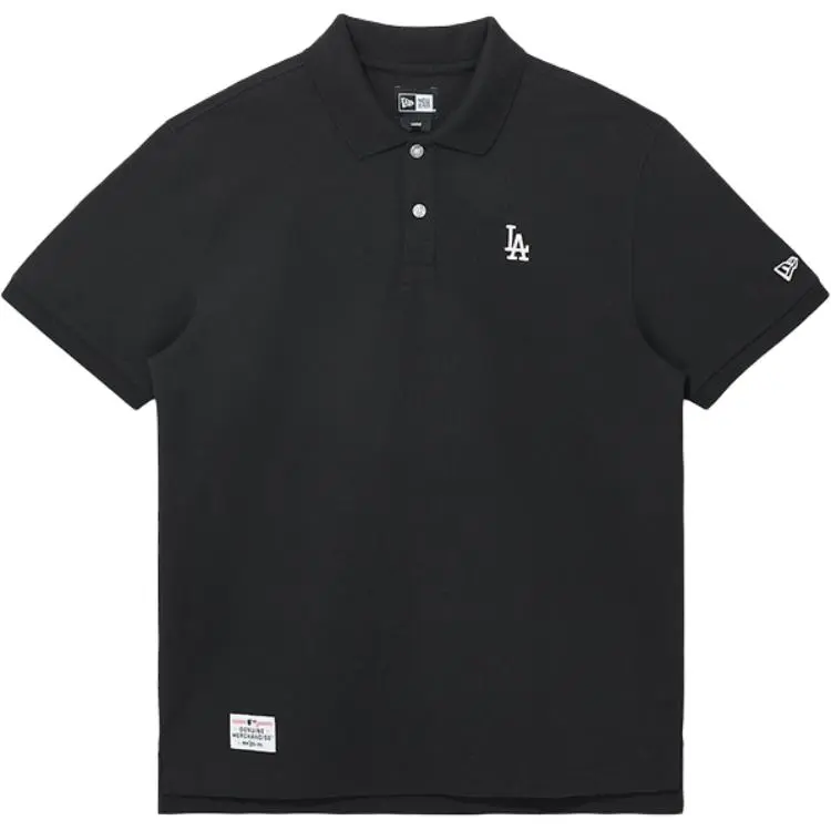 New Era Polo Shirts Unisex Black Lapel Moderate