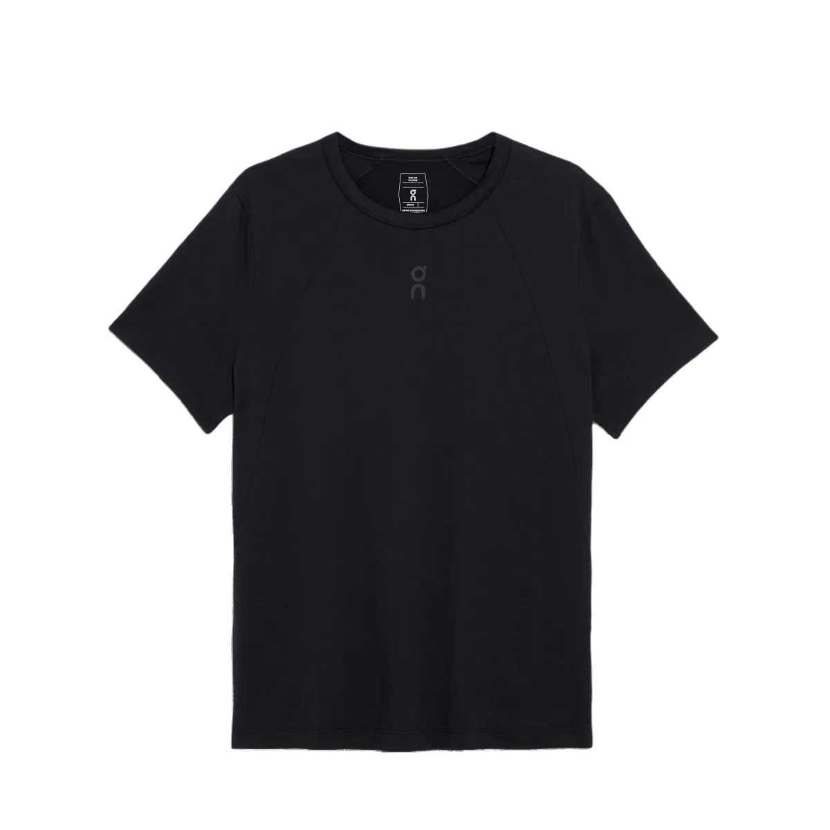 On Trek-T-Shirts Men's Black Crew Neck Moderate Straight Fit