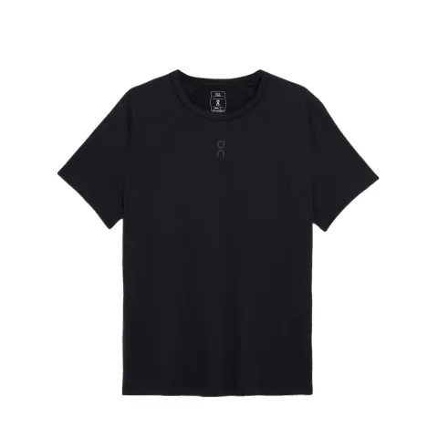 On Trek-T-Shirts Men's Black Crew Neck Moderate Straight Fit