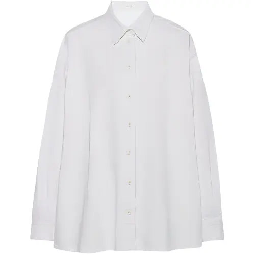 THE ROW Shirts Women's White Lapel Moderate Shirt