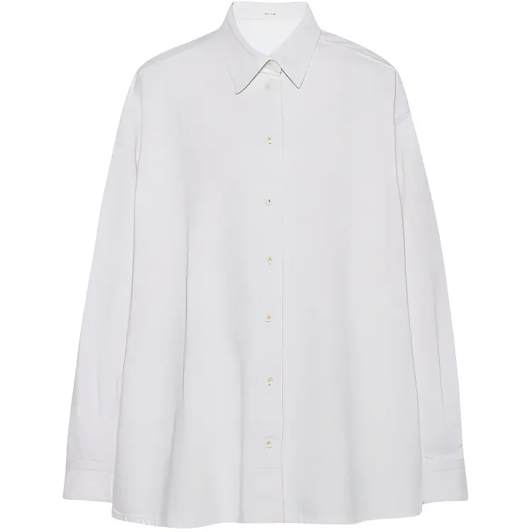 THE ROW Shirts Women's White Lapel Moderate Shirt