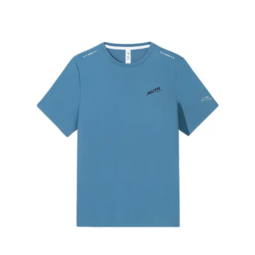 Anta Running Collection T Shirt Men's Morning Light Blue