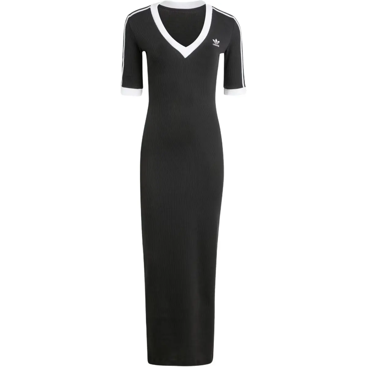 Adidas Originals Adicolor 3-Stripes Knit V-Neck Dress