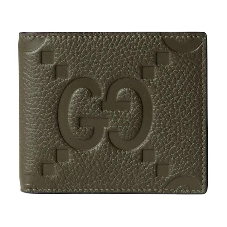 Мужской кошелек Gucci GUCCI Jumbo GG (темно-зеленый)