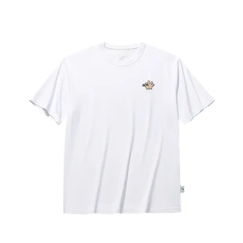 Anta Life Collection T Shirt Unisex Snowflake White
