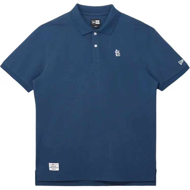 New Era X MLB Polo Shirts Unisex Navy Blue Lapel Moderate Straight Fit