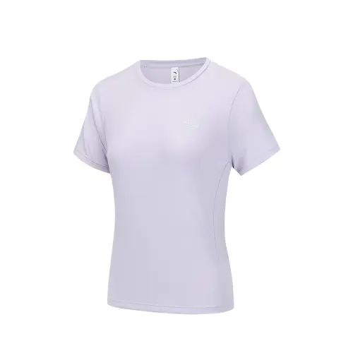 Anta Running Collection T Shirt Women's Light Purple Gray