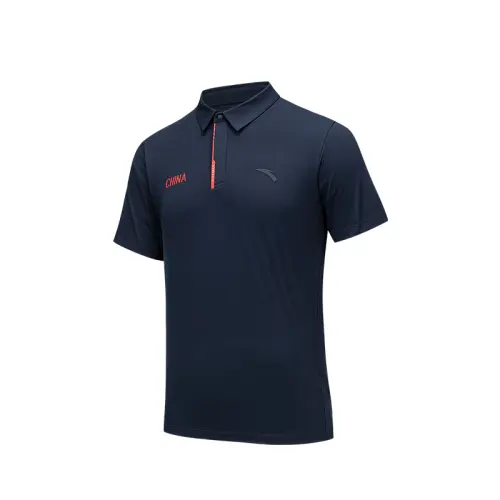 Anta Variety Training Collection Polo Shirt Men's Midnight Blue