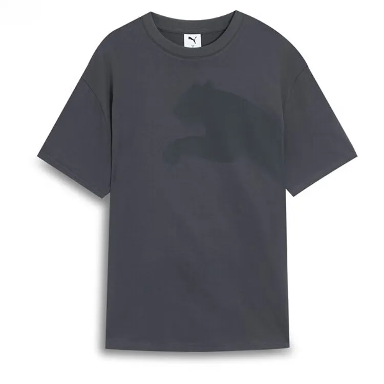 PUMA SS25 CATLOGOTEE T Shirt Unisex Galaxy Gray 69