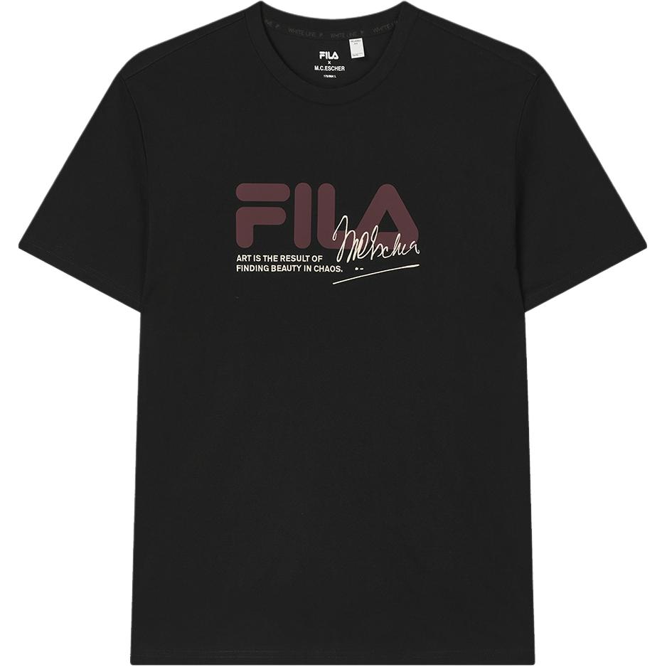 Мужская футболка Fila x M.C.ESCHER (черная)