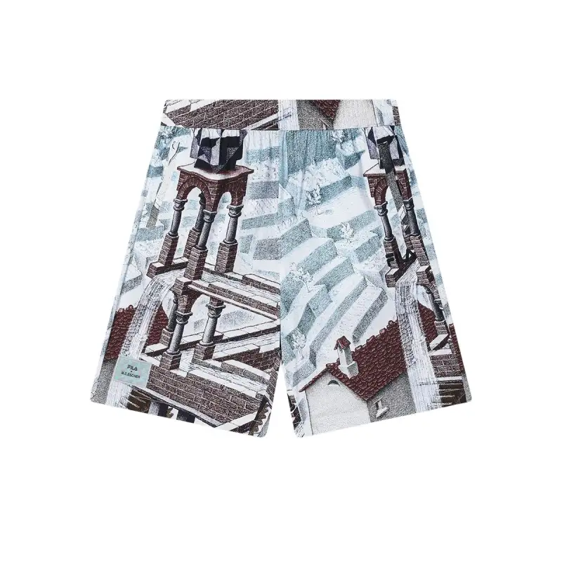 FILA x M.C.ESCHER SS25 Casual Shorts Men's All Over Print ZA