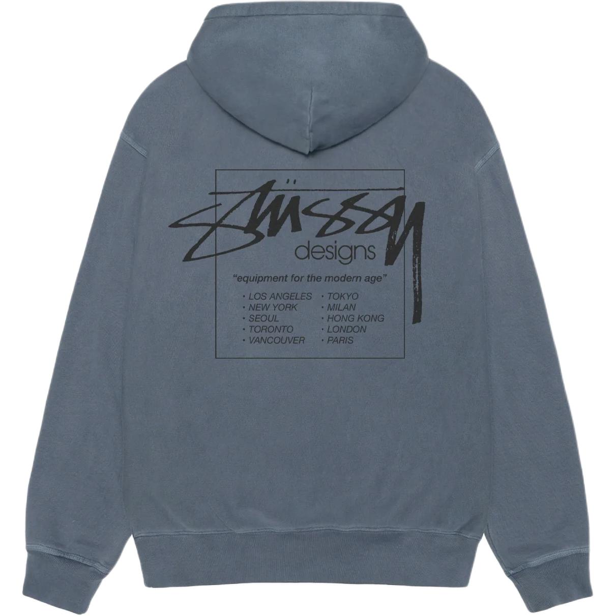 Худи Stussy MODERN AGE (серое)