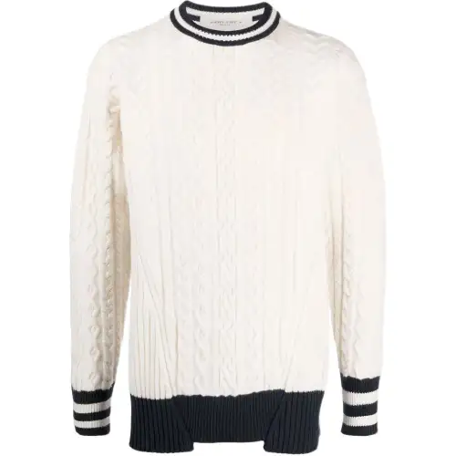 Golden Goose Sweaters Men's White Crew Neck Moderate Other