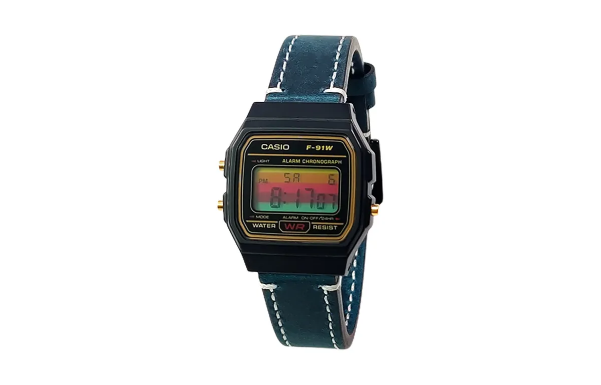 CASIO Custom Collection Quartz Movement Genuine Leather Strap Watch Women's Watch Black Dial