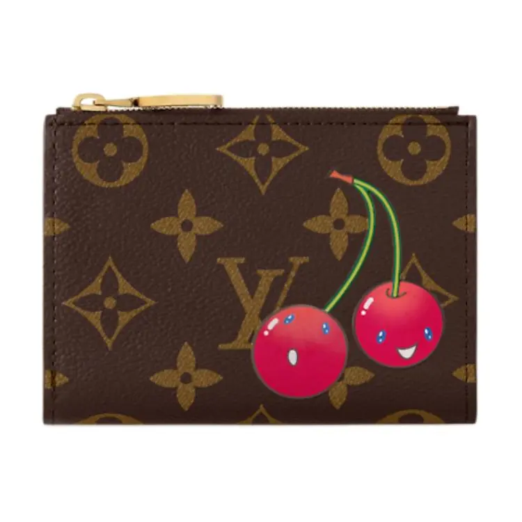 LOUIS VUITTON X Takashi Murakami Cherry Lisa Wallet Brown Monogram