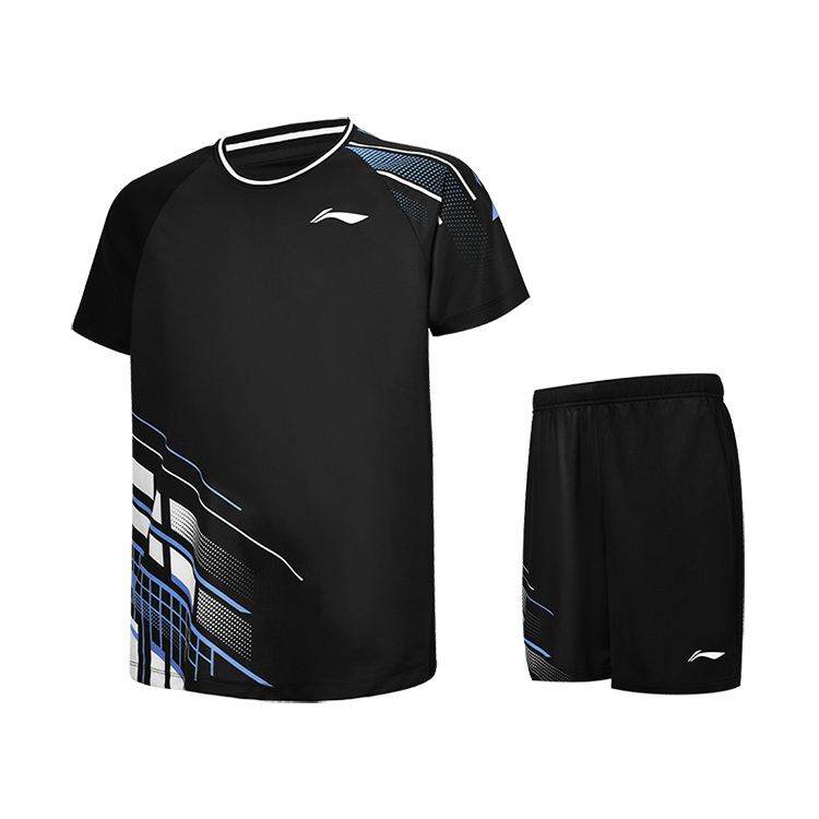 Li Ning Badminton Collection Badminton Jersey Set Unisex Black