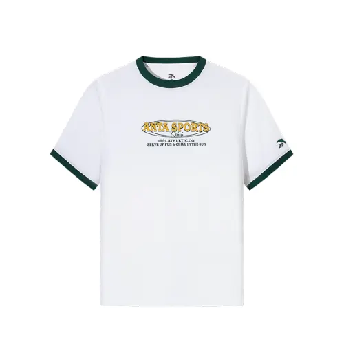 Anta Life Collection T Shirt Women's Snowflake White/Sparse Forest Green