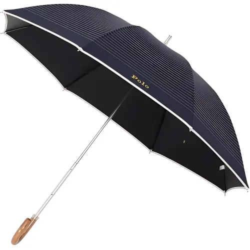 Polo Ralph Lauren Simple Striped Polo Classic Logo Umbrella Black 50cm