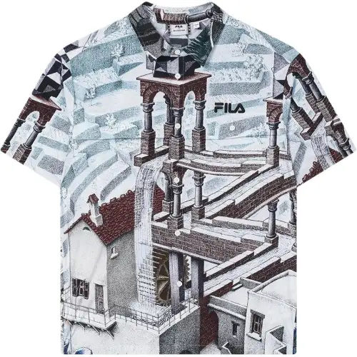 FILA x M.C.ESCHER Shirt Men's All Over Print
