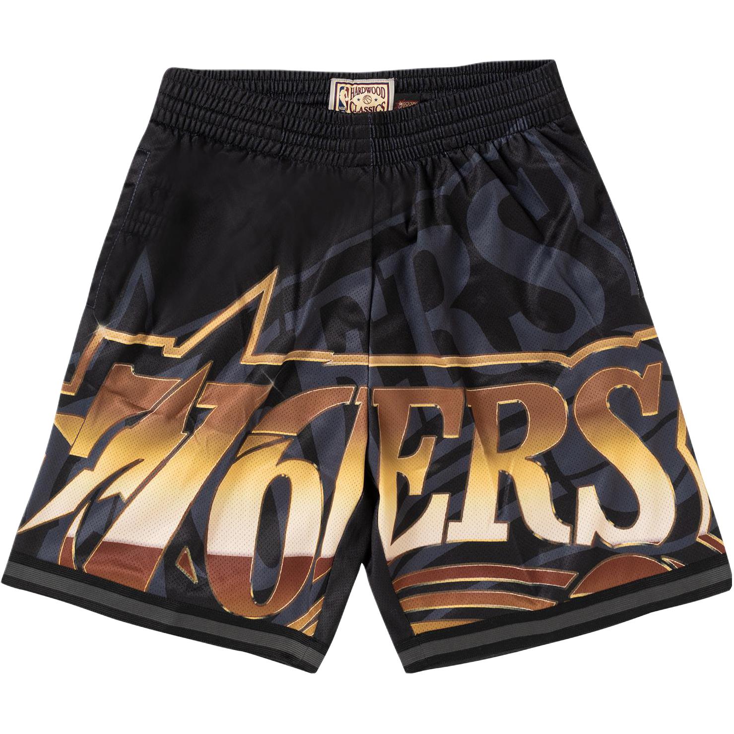 Mitchell Ness Basketball Shorts Unisex Black Moderate Straight Fit Pants