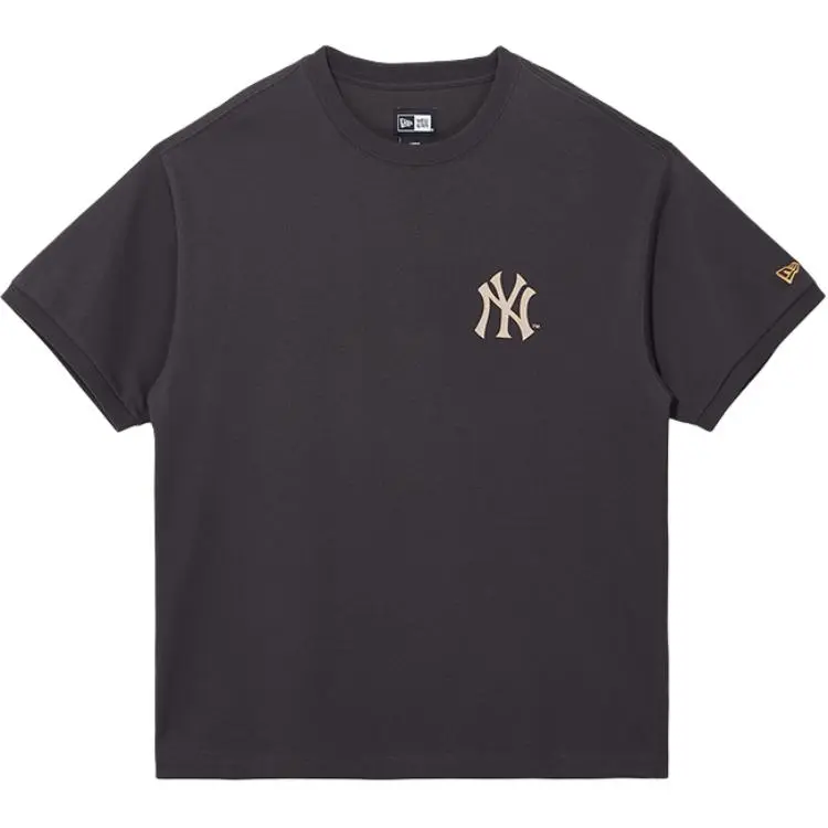New Era T-Shirts Unisex Dark Gray Crew Neck