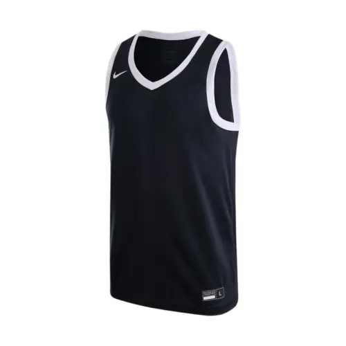 Nike DRI-FIT CROSSOVER brand logo comfortable quick-drying casual basketball vest men's black/white/white