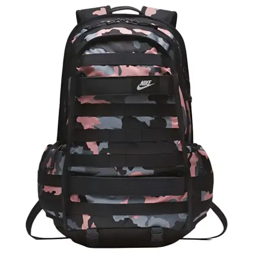 Nike Polyester Backpack Pink Camouflage