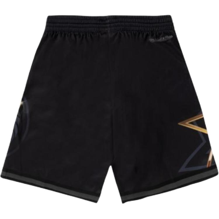 Mitchell Ness Basketball Shorts Unisex Black Moderate Straight Fit Pants