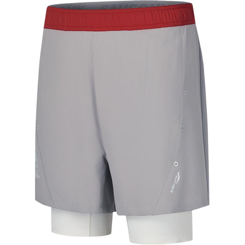 Saucony Sports Shorts Men’s Asphalt Cloud Gray