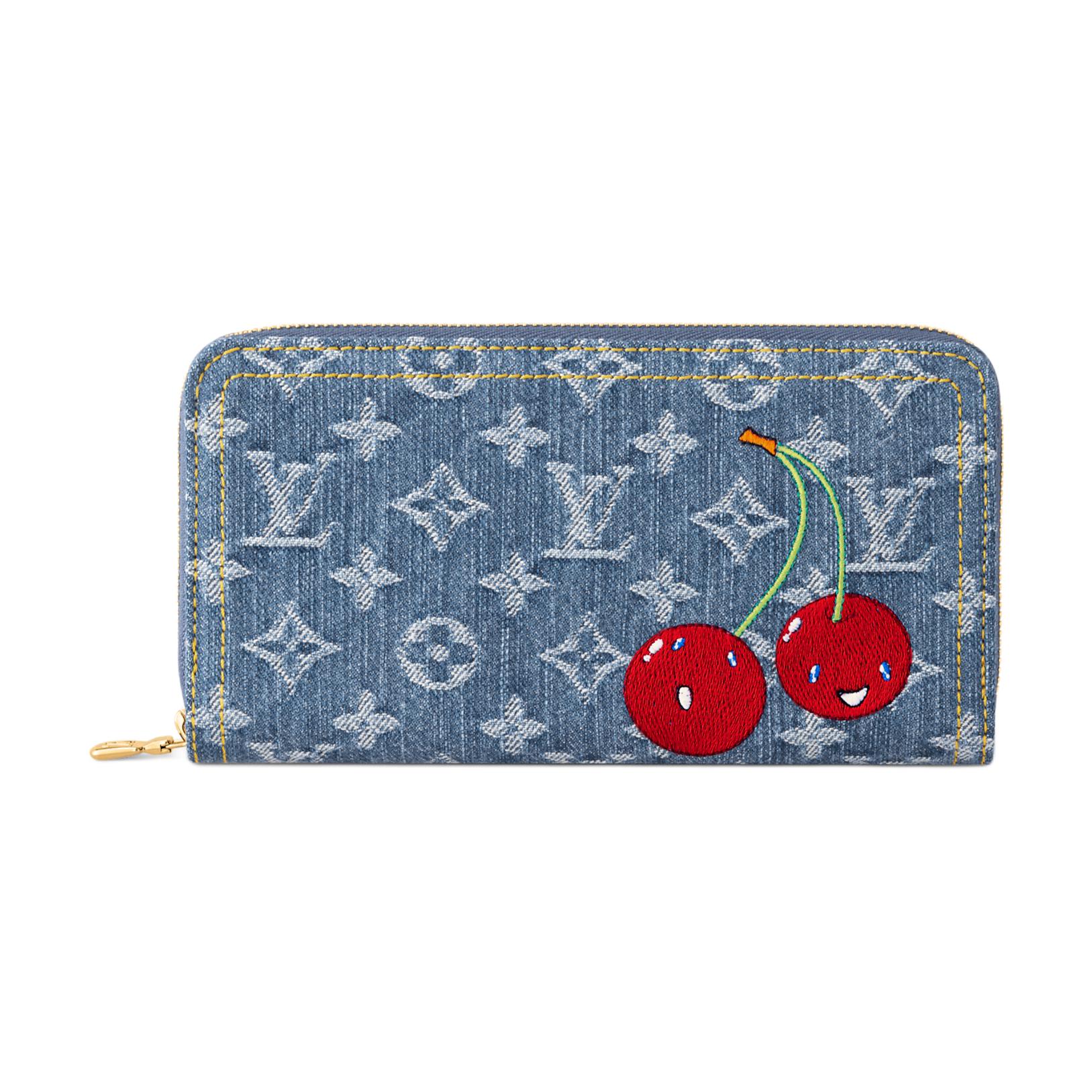 Женский кошелек Louis Vuitton LOUIS VUITTON x Takashi Murakami Zippy Monogram (синий)