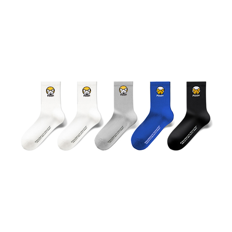 Disney Winnie The Pooh Series Ankle Socks Men’s Shopping Bag 5 Pack