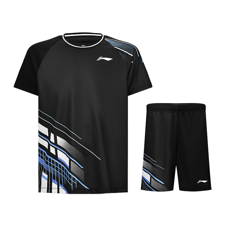 Li Ning Badminton Collection Badminton Jersey Set Unisex Black