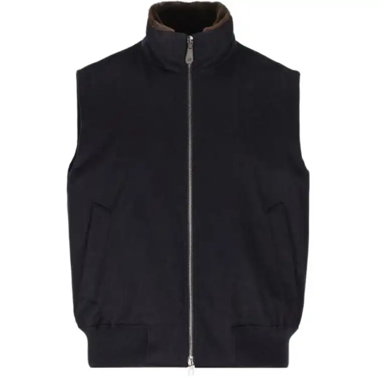 Loro Piana Vests Men's Black Moderate