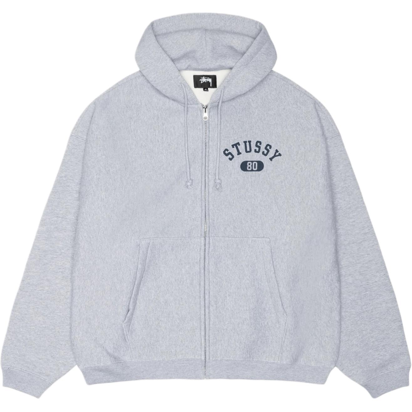 Худи Stussy SS25 VARSITY ZIP HOODIE (черное)