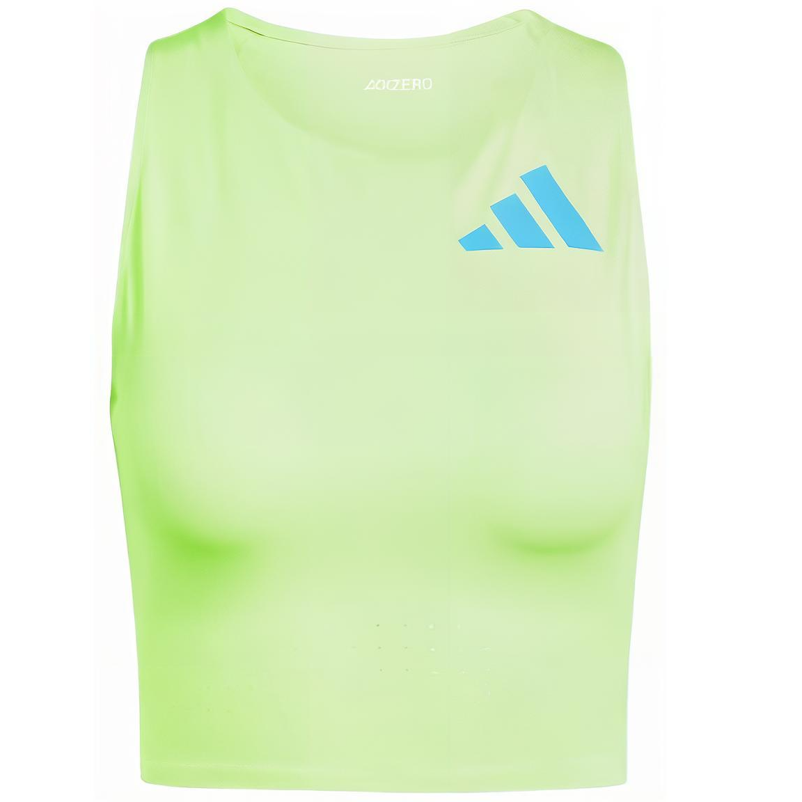 Adidas Adizero Road To Records Crop Top Sport Vests Women’s Light Green