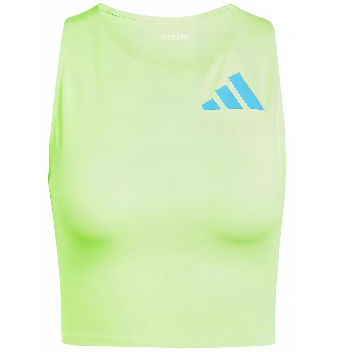 Adidas Adizero Road To Records Crop Top Sport Vests Women's Light Green
