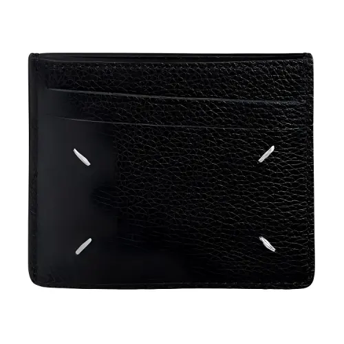 Maison Margiela Leather Card Holder Unisex Black