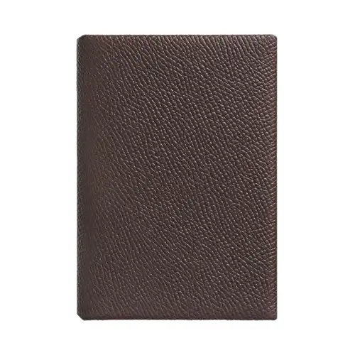HERMES Calvi Duo Epsom Leather Card Holder Mini Women's 46 Ebene Ebony