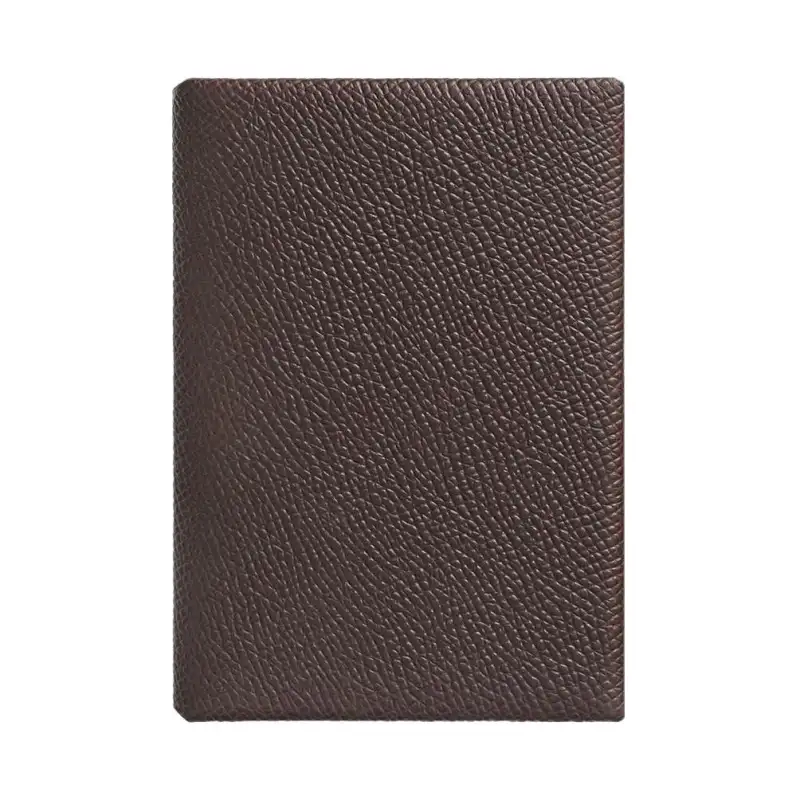 HERMES Calvi Duo Epsom Leather Card Holder Mini Women's 46 Ebene Ebony