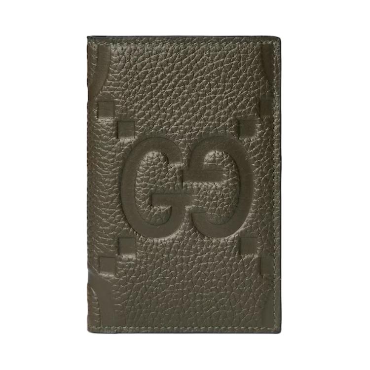 Мужской картхолдер Gucci Jumbo GG (темно-зеленый)