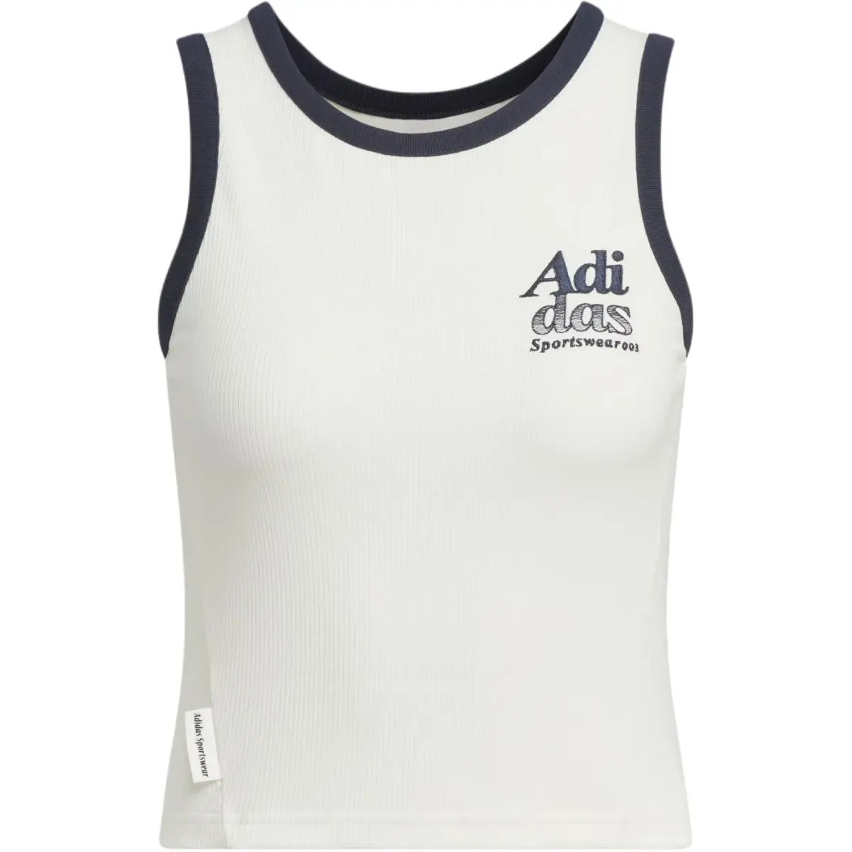 Adidas Logo Tank Top Sport Vests Women's Jade White