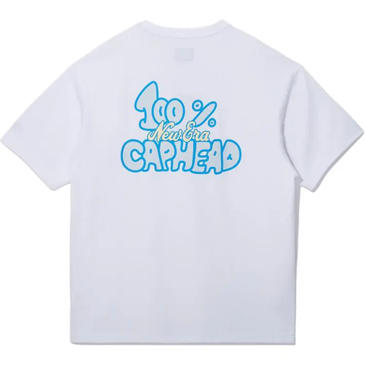 New Era T-Shirts Unisex White Crew Neck Moderate Straight Fit