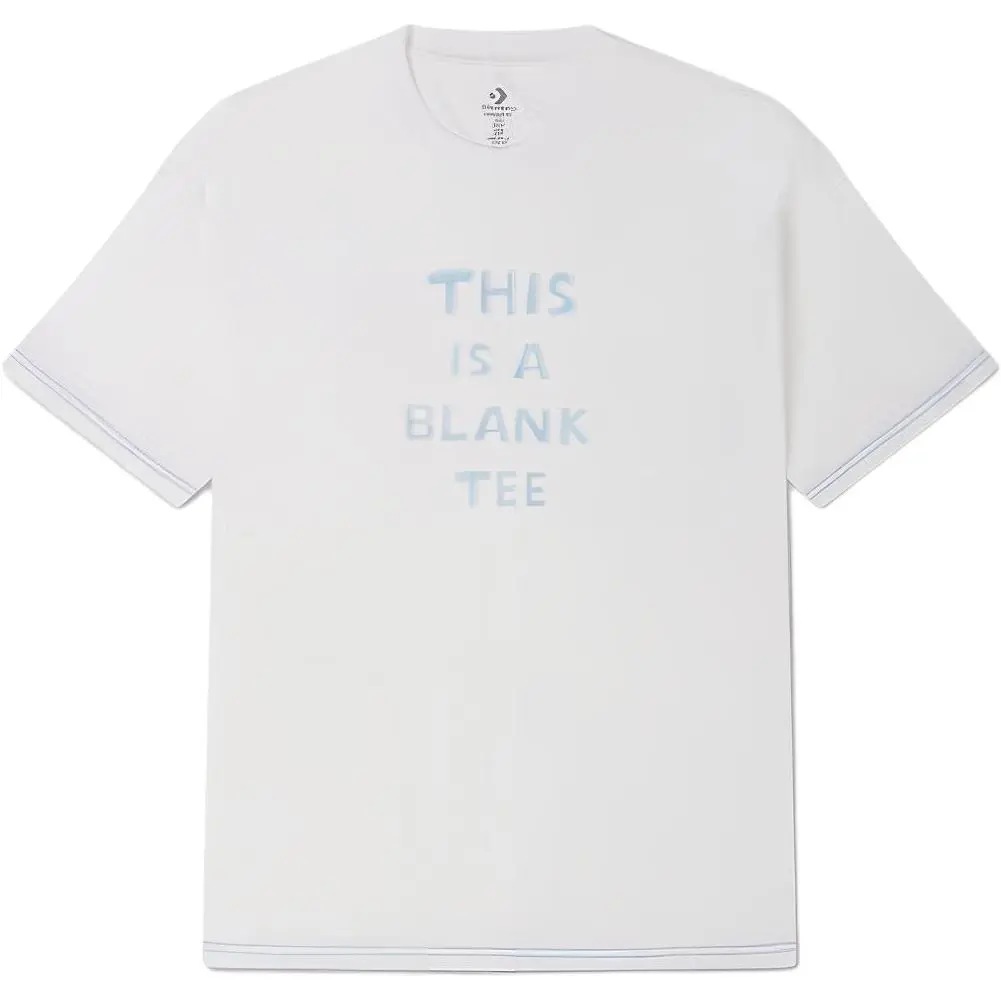 Converse T Shirts Men's White Crew Neck Moderate Straight Fit