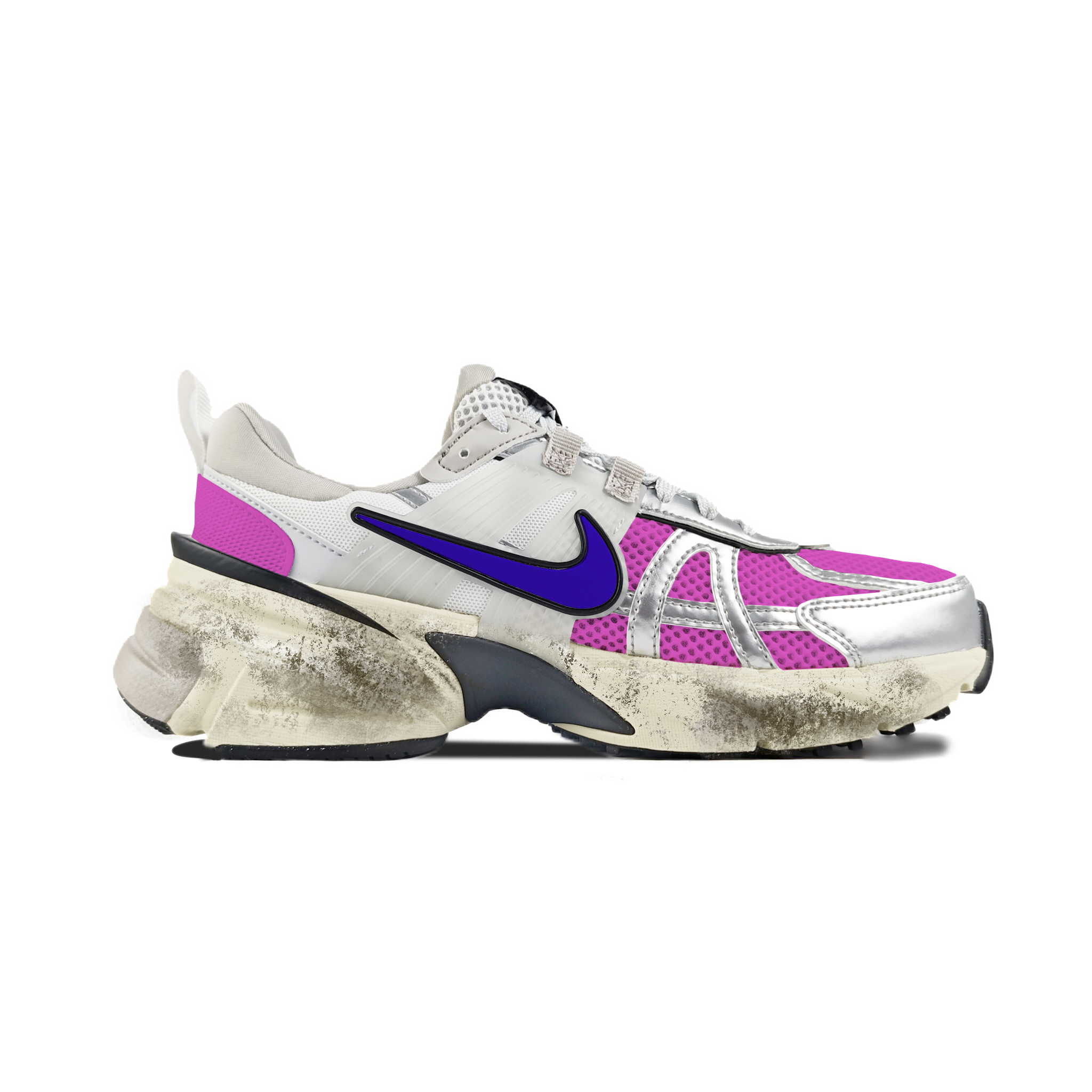 Nike V2K Run Abrasion Resistant Low top Running Shoes Women’s White Pink