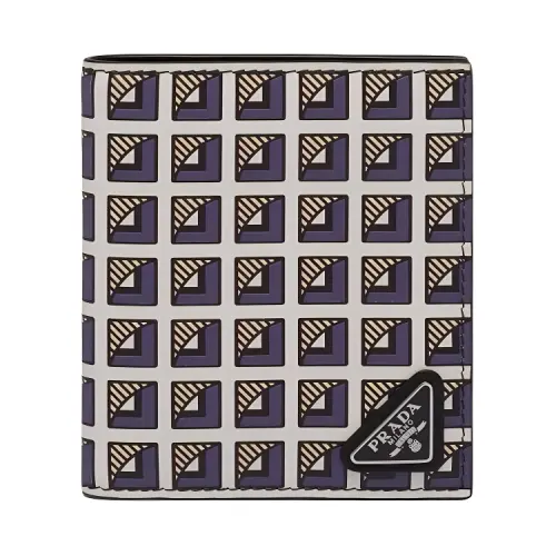 PRADA Saffiano Leather Wallet Men's Multicolor